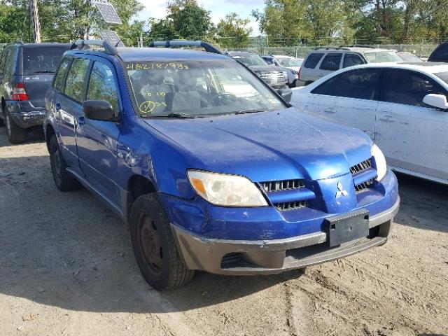 JA4LZ31F45U039966 - 2005 MITSUBISHI OUTLANDER BLUE photo 1