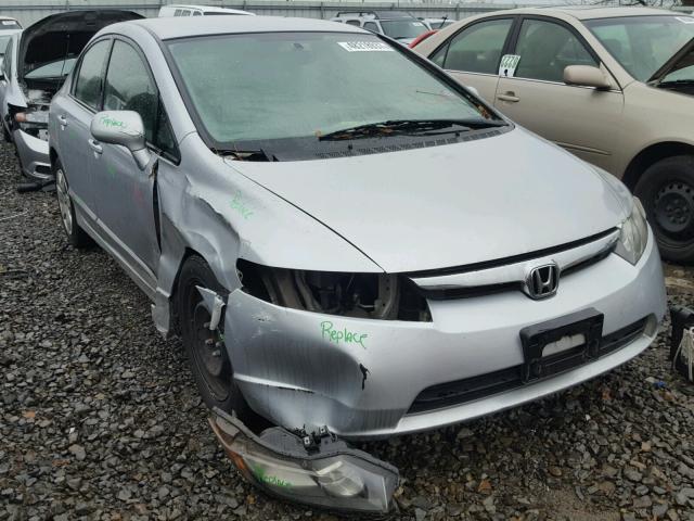 2HGFA16588H335967 - 2008 HONDA CIVIC LX SILVER photo 1