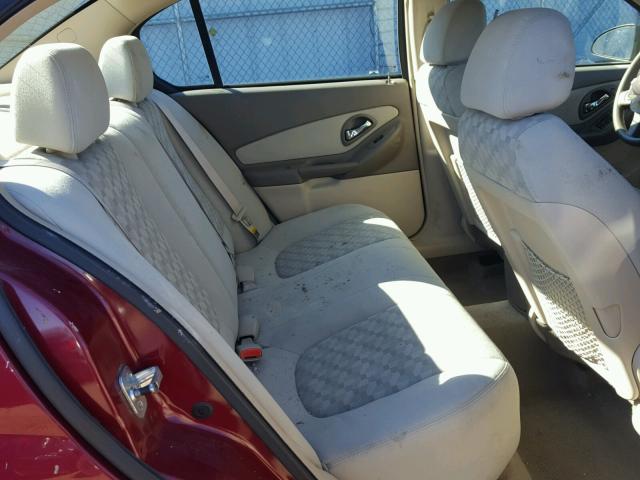 1G1ZT548X4F207549 - 2004 CHEVROLET MALIBU LS წითელი ფოტო 6