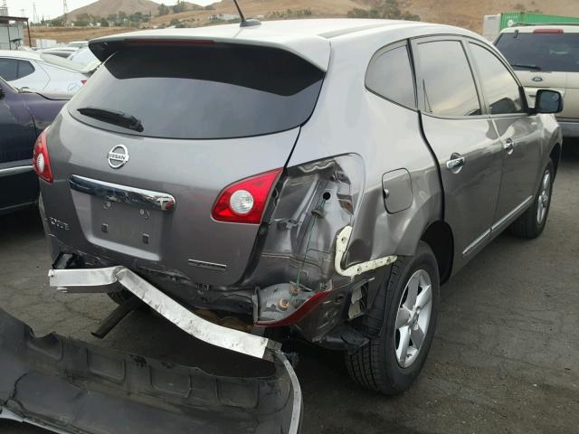 JN8AS5MT0DW527205 - 2013 NISSAN ROGUE S GRAY photo 4