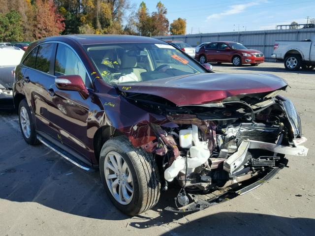 5J8TB3H56HL004221 - 2017 ACURA RDX TECHNO MAROON photo 1