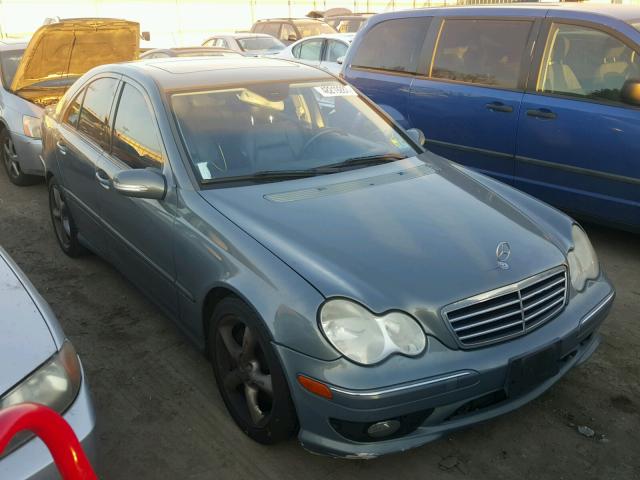 WDBRF40J25A809845 - 2005 MERCEDES-BENZ C 230K SPO GRAY photo 1