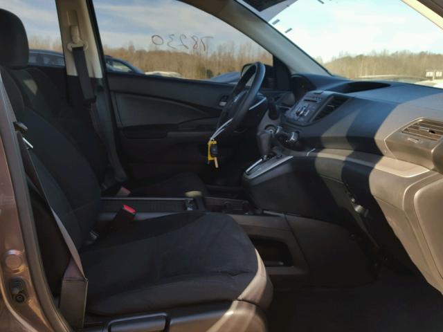 2HKRM4H36EH712251 - 2014 HONDA CR-V LX GRAY photo 5