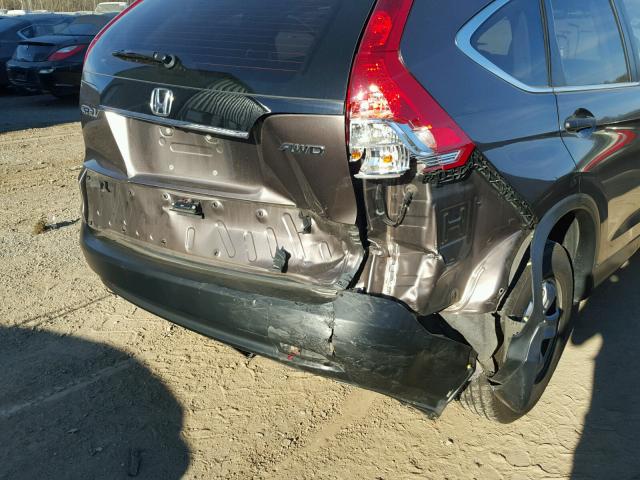 2HKRM4H36EH712251 - 2014 HONDA CR-V LX GRAY photo 9