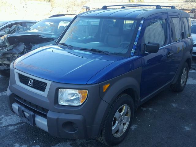 5J6YH28594L012556 - 2004 HONDA ELEMENT EX BLUE photo 2