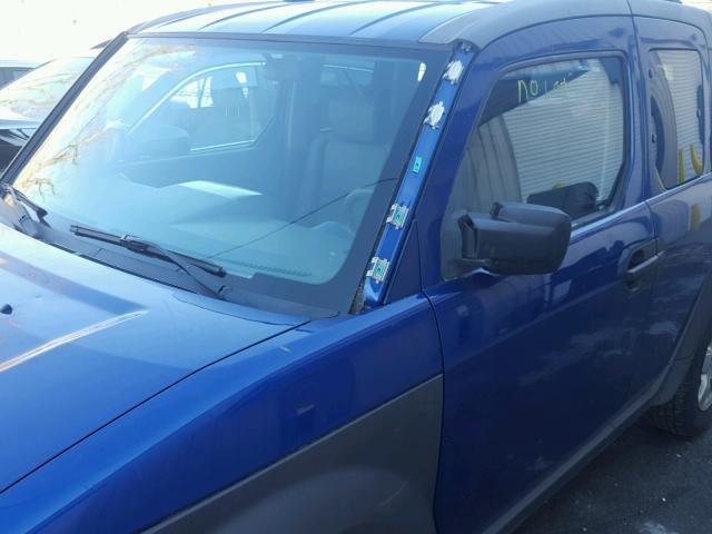 5J6YH28594L012556 - 2004 HONDA ELEMENT EX BLUE photo 9