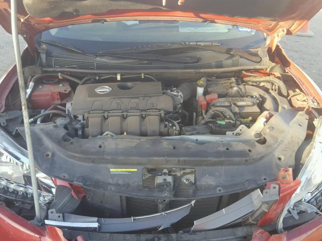 3N1AB7AP7EY273679 - 2014 NISSAN SENTRA S RED photo 7