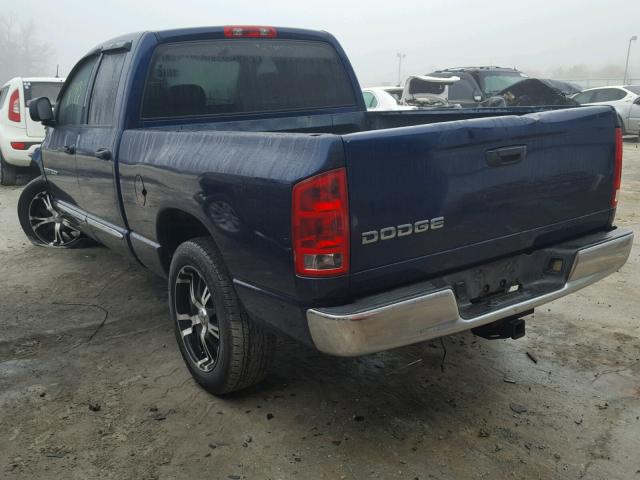 1D7HA18D54J135543 - 2004 DODGE RAM 1500 S BLUE photo 3