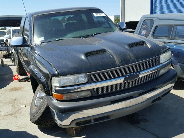 2GCEK19T3X1177305 - 1999 CHEVROLET SILVERADO BLACK photo 1