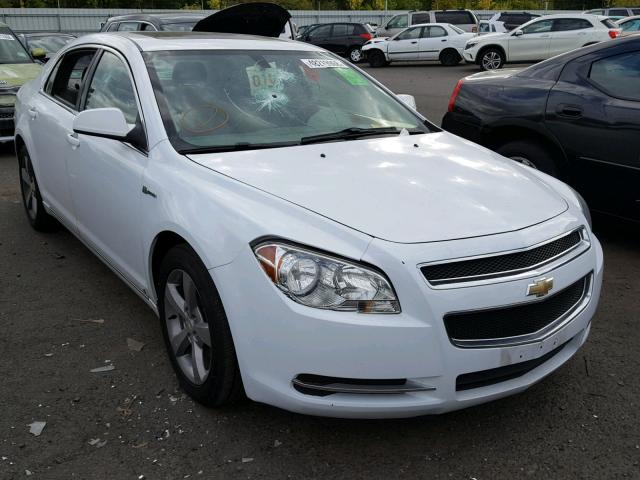 1G1ZF57509F104401 - 2009 CHEVROLET MALIBU HYB WHITE photo 1