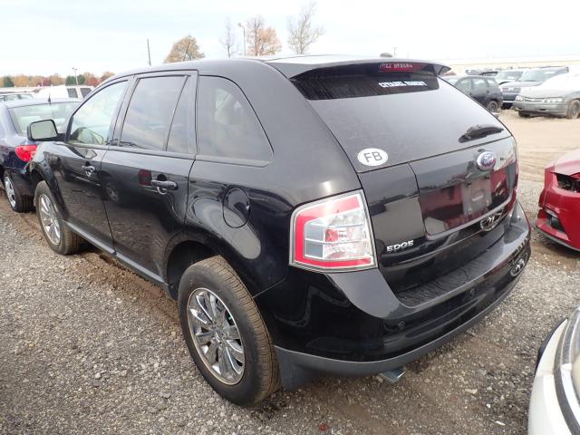 2FMDK39C97BB38361 - 2007 FORD EDGE SEL P BLACK photo 3