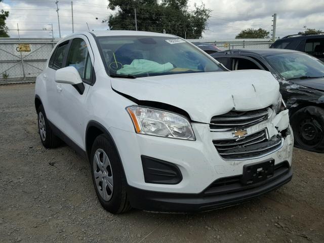 KL7CJKSB2GB753819 - 2016 CHEVROLET TRAX LS WHITE photo 1