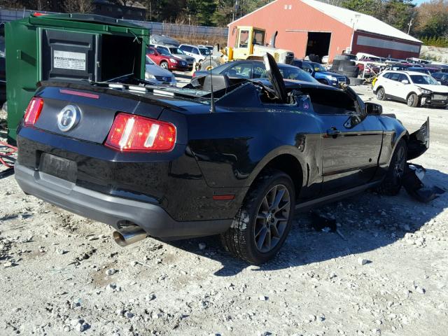 1ZVBP8AM8C5284499 - 2012 FORD MUSTANG BLACK photo 4