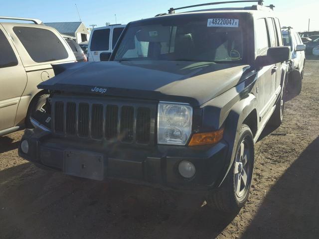 1J8HG48N86C275380 - 2006 JEEP COMMANDER BLACK photo 2