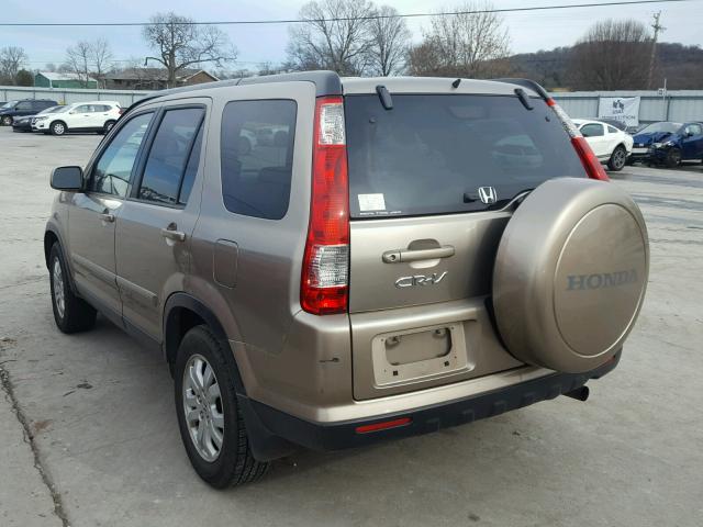 JHLRD78905C012763 - 2005 HONDA CR-V SE BROWN photo 3