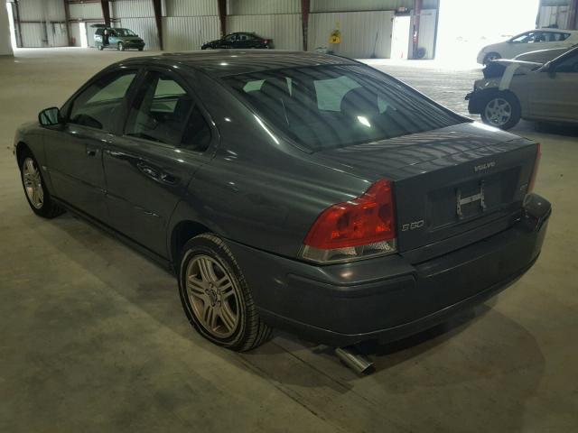 YV1RS592162552388 - 2006 VOLVO S60 2.5T GRAY photo 3