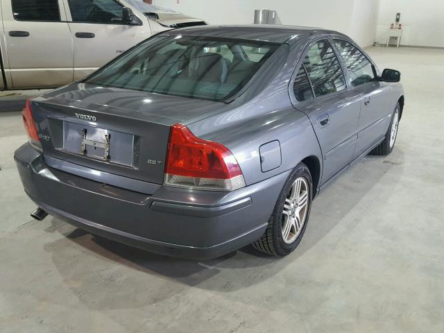 YV1RS592162552388 - 2006 VOLVO S60 2.5T GRAY photo 4