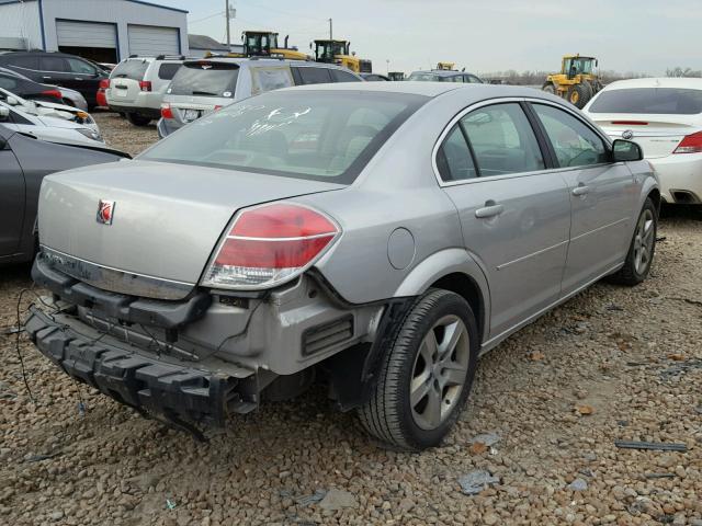 1G8ZS57N87F210945 - 2007 SATURN AURA XE SILVER photo 4