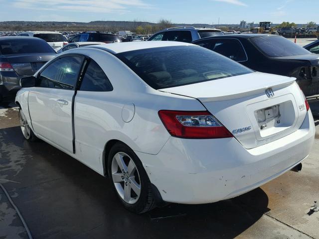 2HGFG12897H513964 - 2007 HONDA CIVIC EX WHITE photo 3