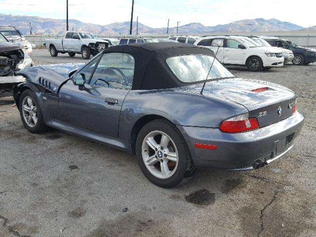 WBACH9342YLF90639 - 2000 BMW Z3 2.3 GRAY photo 3