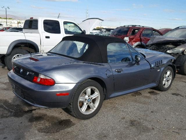 WBACH9342YLF90639 - 2000 BMW Z3 2.3 GRAY photo 4