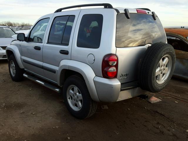 1J4GL48K87W662879 - 2007 JEEP LIBERTY SP SILVER photo 3