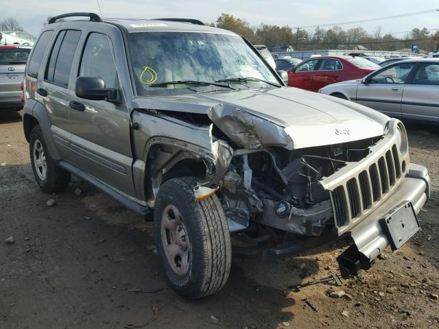 1J4GL48KX6W210527 - 2006 JEEP LIBERTY SP TAN photo 1