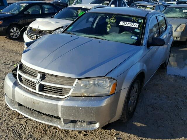 1B3LC46K08N586266 - 2008 DODGE AVENGER SE SILVER photo 2