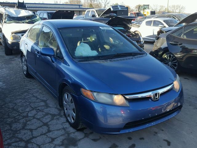 1HGFA16527L035276 - 2007 HONDA CIVIC LX BLUE photo 1