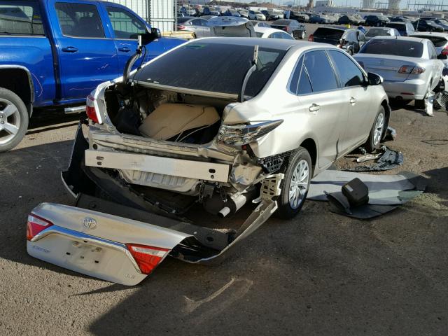 4T1BF1FK9FU115490 - 2015 TOYOTA CAMRY LE GOLD photo 4