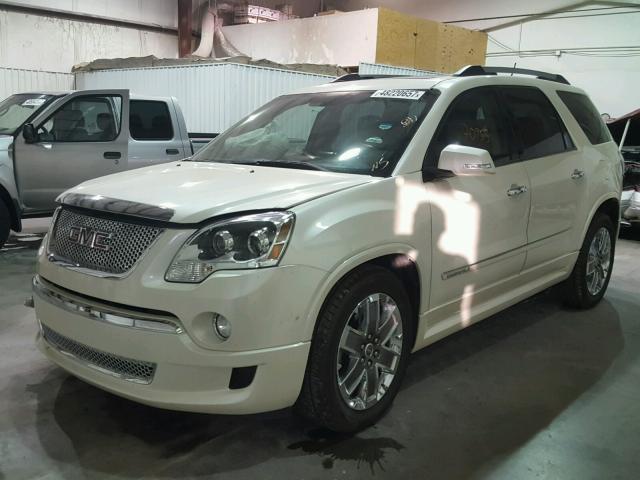 1GKKVTED7BJ243670 - 2011 GMC ACADIA DEN WHITE photo 2