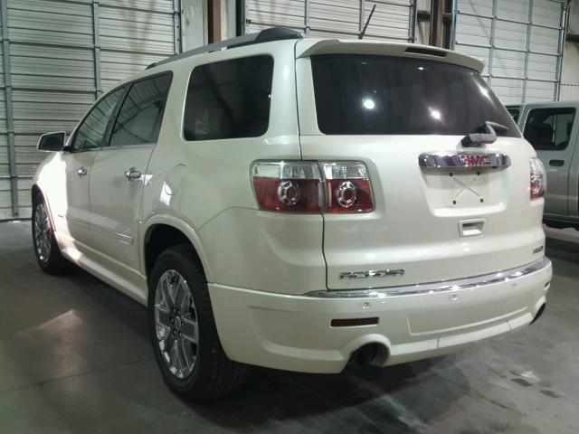 1GKKVTED7BJ243670 - 2011 GMC ACADIA DEN WHITE photo 3