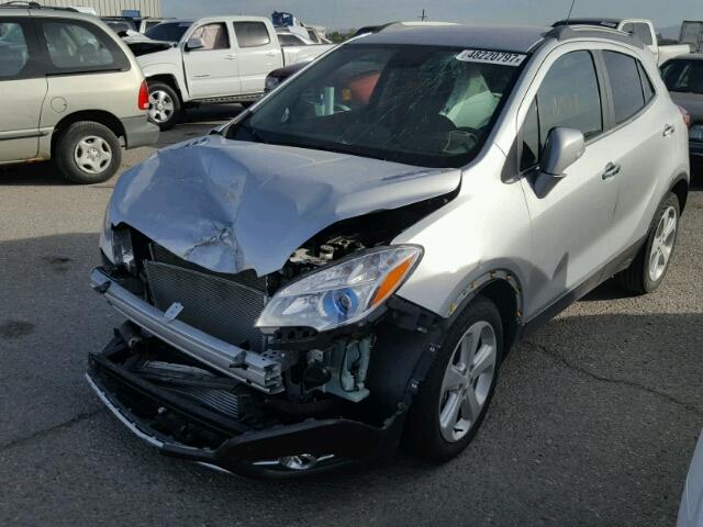 KL4CJCSBXGB590629 - 2016 BUICK ENCORE SILVER photo 2