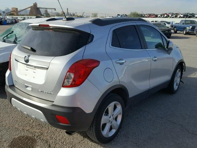 KL4CJCSBXGB590629 - 2016 BUICK ENCORE SILVER photo 4