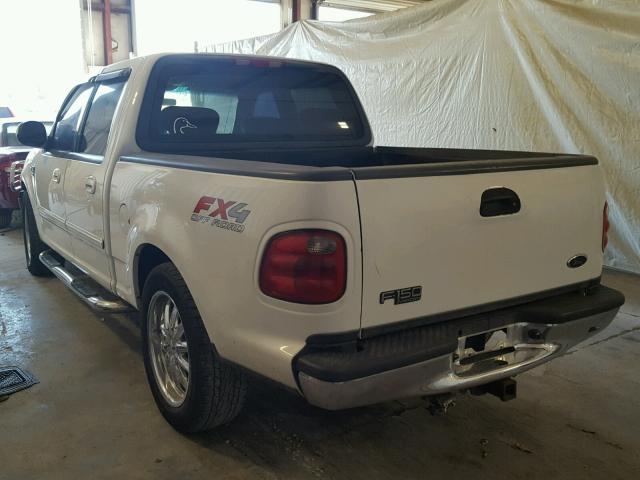 1FTRW07L62KD14524 - 2002 FORD F150 SUPER WHITE photo 3