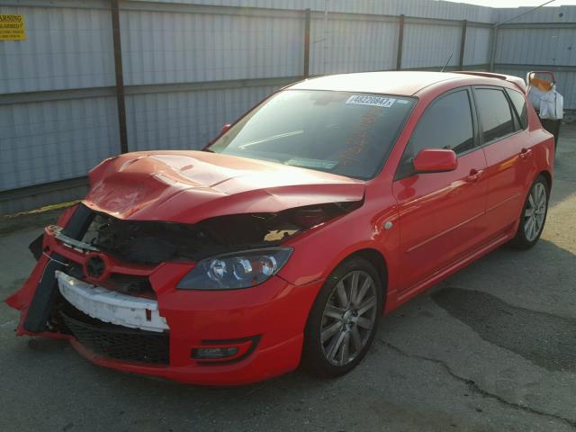 JM1BK34M371660992 - 2007 MAZDA SPEED 3 RED photo 2