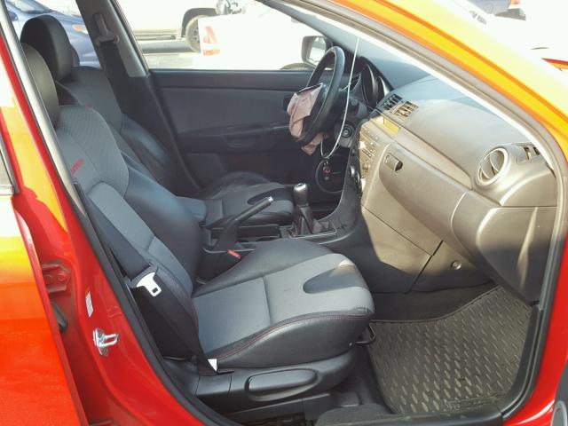 JM1BK34M371660992 - 2007 MAZDA SPEED 3 红色 照片 5