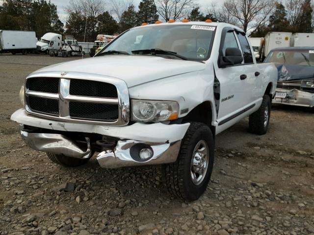 3D7KU28D24G155995 - 2004 DODGE RAM 2500 S WHITE photo 2