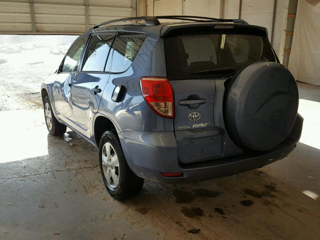 JTMZD33V886077602 - 2008 TOYOTA RAV4 BLUE photo 3