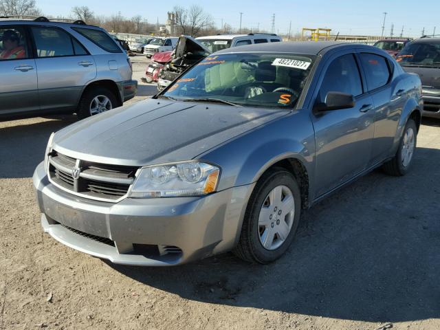 1B3CC4FB5AN222267 - 2010 DODGE AVENGER SX GRAY photo 2