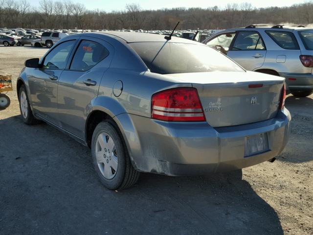 1B3CC4FB5AN222267 - 2010 DODGE AVENGER SX GRAY photo 3