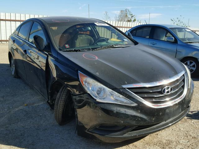 5NPEB4AC4CH381309 - 2012 HYUNDAI SONATA GLS BLACK photo 1