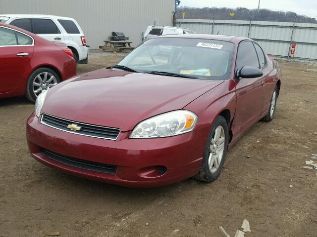 2G1WK16K479317033 - 2007 CHEVROLET MONTE CARL RED photo 2