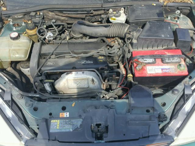 1FAFP38311W297452 - 2001 FORD FOCUS ZTS GREEN photo 7