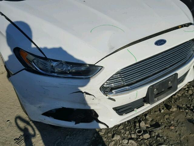 3FA6P0G77DR335535 - 2013 FORD FUSION S WHITE photo 9