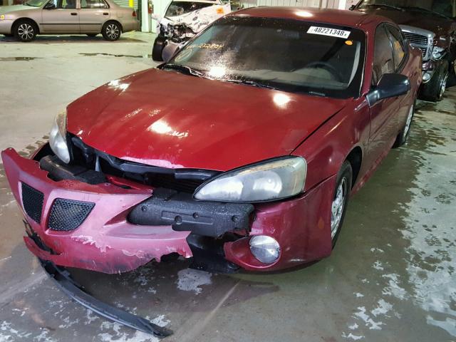 2G2WP522341232804 - 2004 PONTIAC GRAND PRIX MAROON photo 2