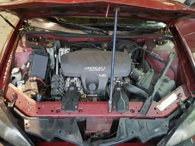 2G2WP522341232804 - 2004 PONTIAC GRAND PRIX MAROON photo 7