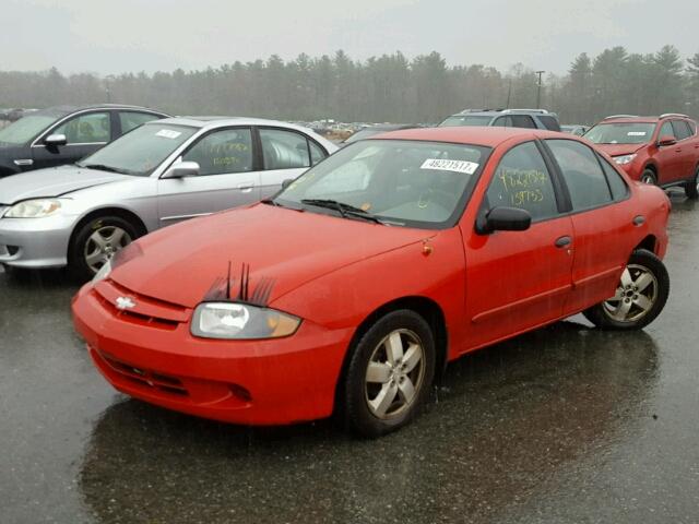 1G1JF52F047282485 - 2004 CHEVROLET CAVALIER L RED photo 2