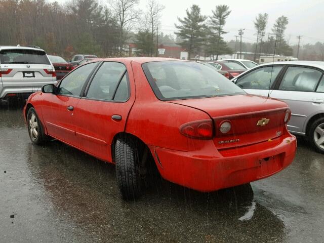 1G1JF52F047282485 - 2004 CHEVROLET CAVALIER L RED photo 3