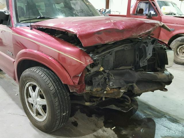 1GHDT13W7Y2205680 - 2000 OLDSMOBILE BRAVADA MAROON photo 9